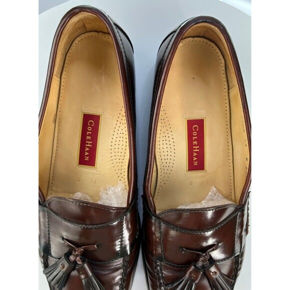 Cole Haan Men\'s Tassel Loafers Shoes Size 13 D Leather Cognac main image 7